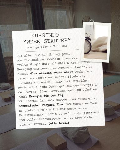 Kursinfo "Week Starter"