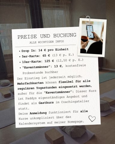 Preise und Buchung
